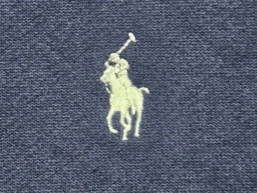 Polo Ralph Lauren Full-zip Track Jacket / Sweatshirt Navy Blue w/ White Stripes